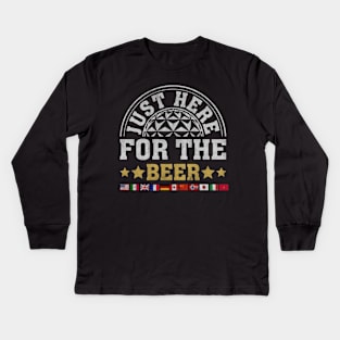 EPCOT Just Here For The Beer Kids Long Sleeve T-Shirt